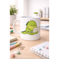 Cute Dinosaur Designed Porcelain Mug MODEL 117 – Office & Home Coffee Cup with Laptop and Sweet Dino Figure Cute Dinosaur Designed Porcelain Mug MODEL 117 – Office & Home Coffee Cup with Laptop and Sweet Dino Figure