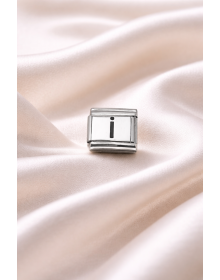 Nomination Compatible Letter I Charm | Steel Bracelet Accessory | Personalized Letter Module | Minimal & Stylish