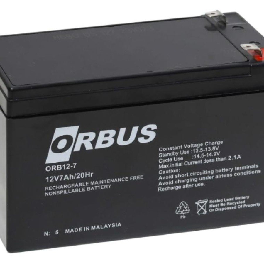 ORBUS 12V 7AH Dry Maintenance-Free Battery
