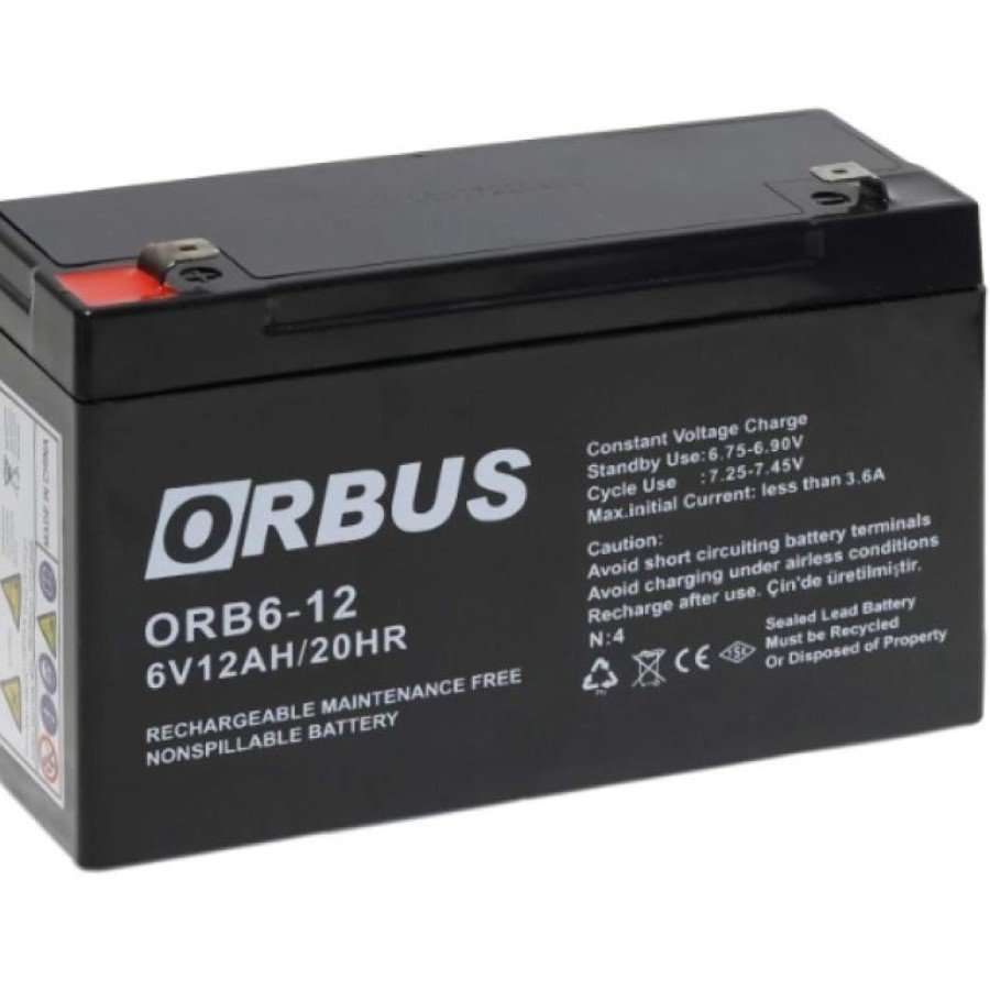 ORBUS 6V 12AH Dry Maintenance-Free Battery