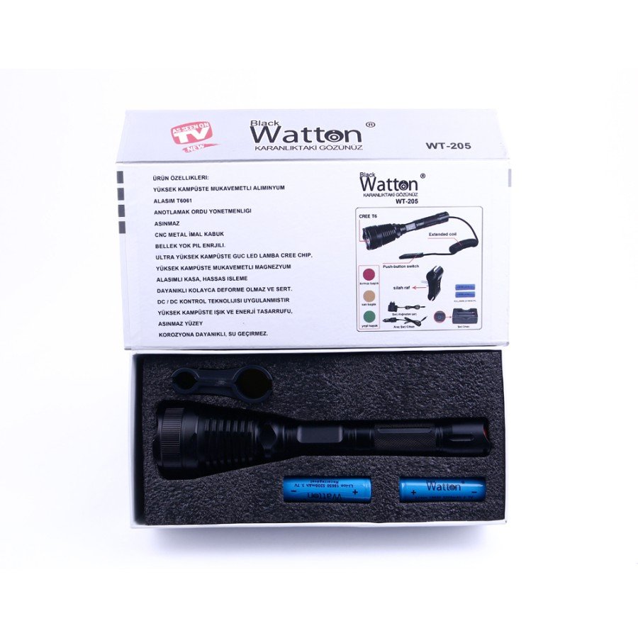Original 800 Lumen T6 Special Hunting Flashlight Watton Wt-205 Original 800 Lumen T6 Special Hunting Flashlight Watton Wt-205