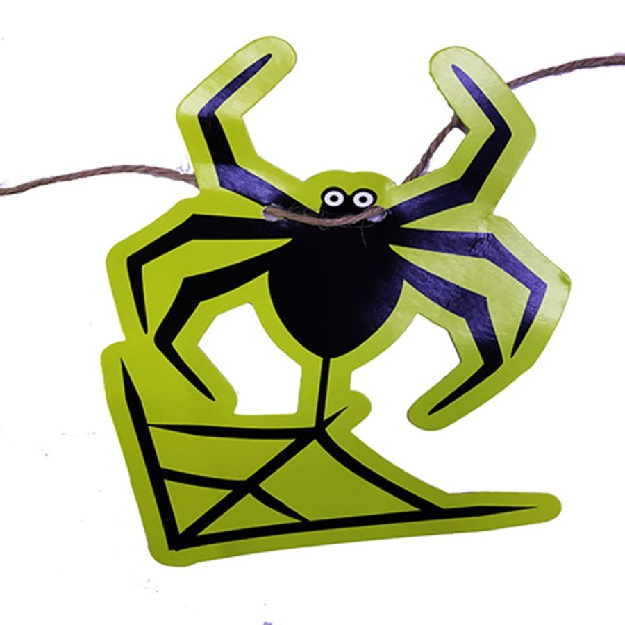 Spider Shaped Hanging Halloween Pennant Banner Poster 2 Meters Spider Shaped Hanging Halloween Pennant Banner Poster 2 Meters