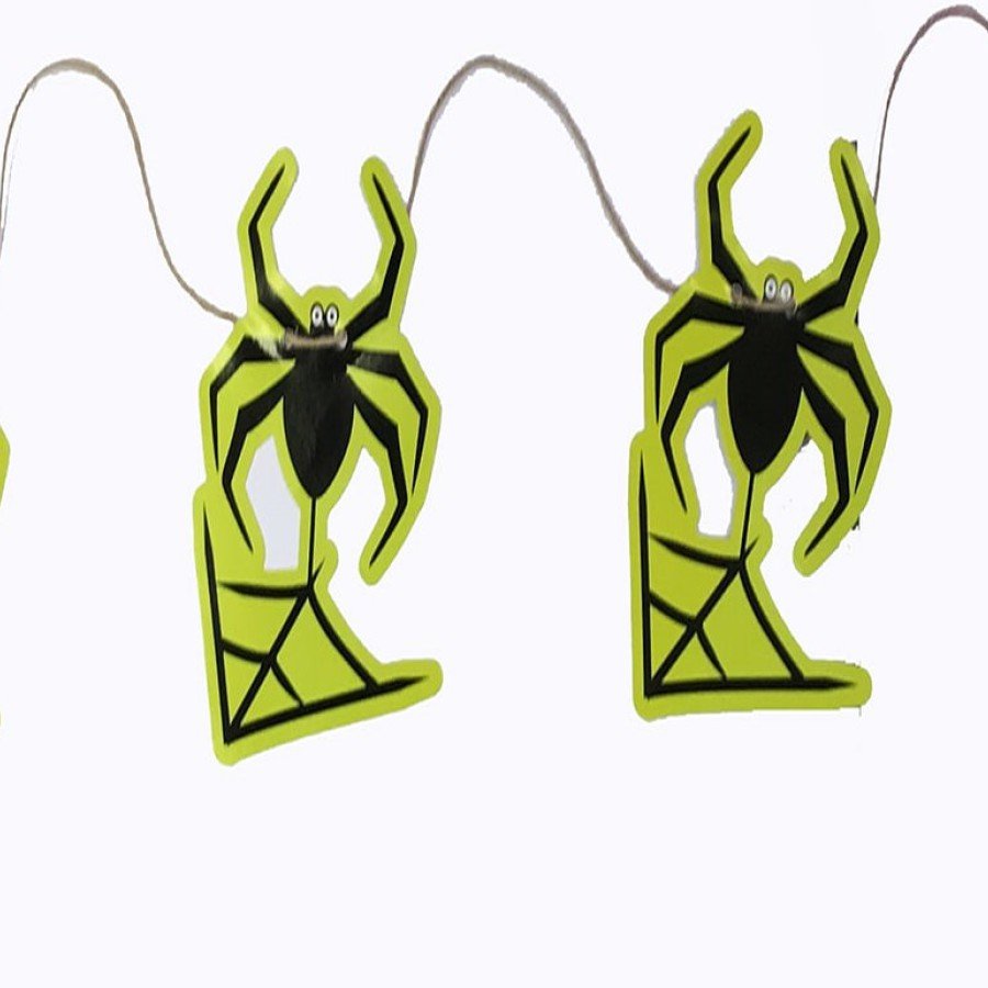 Spider Shaped Hanging Halloween Pennant Banner Poster 2 Meters Spider Shaped Hanging Halloween Pennant Banner Poster 2 Meters