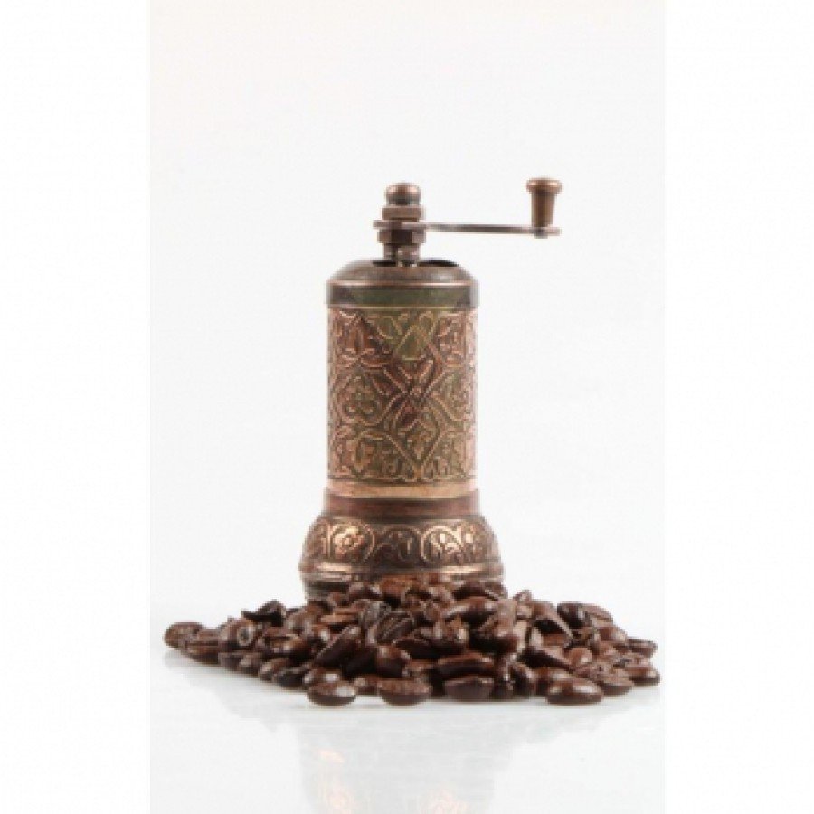 Ottoman Motif Coffee and Spice Mill Copper Ottoman Motif Coffee and Spice Mill Copper