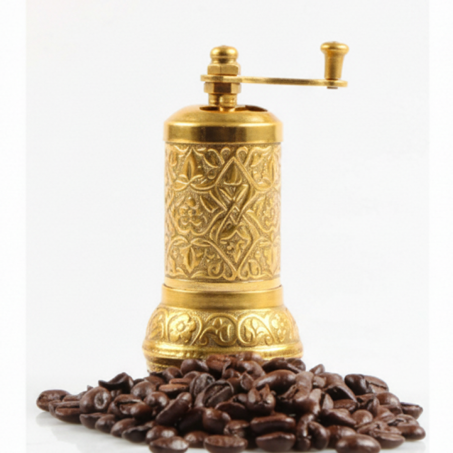 Ottoman Motif Coffee and Spice Mill Yellow Ottoman Motif Coffee and Spice Mill Yellow
