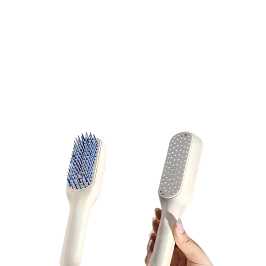 Automatic Cleaning Ergonomic Hair Comb – With Massage Head