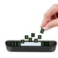 Automobile Glove Box Retractable Telephone Number Holder