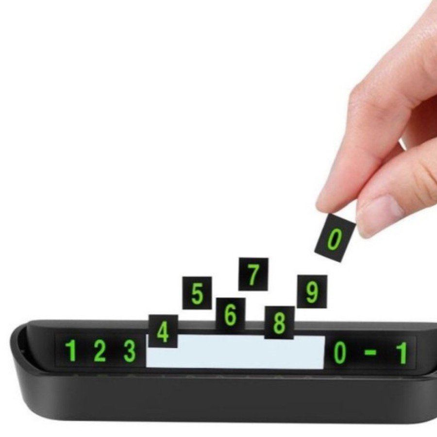 Automobile Glove Box Retractable Telephone Number Holder
