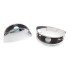 Oval Chrome Shelf Glass Holder Set
