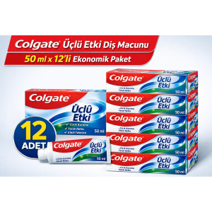 Colgate Triple Effect Toothpaste 50 ml Caries Protection & Fresh Breath 12 PCS Colgate Triple Effect Toothpaste 50 ml Caries Protection & Fresh Breath 12 PCS