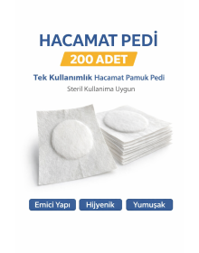 Cupping Pads 200 Pieces – Disposable Cupping Cotton Pads Suitable for Sterile Use