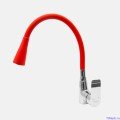 Movable Head Steel Spiral Silicone Coated Faucet Head Cobra Function Faucet - Red Movable Head Steel Spiral Silicone Coated Faucet Head Cobra Function Faucet - Red