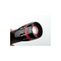 Durable Ranged Zoom Battery-Operated Flashlight for Private Security