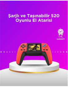 P5 Portable Retro Console – 520 Games, Ergonomic Design, Nostalgic Entertainment