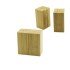 Spice Shaker 4.5X5CM H:9CM 2Pieces MAGNETIC TWIN WOODEN BAMBOO SALT SHAKER