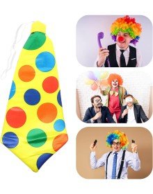 Clown Tie Elastic Wide Cut 17x37 cm