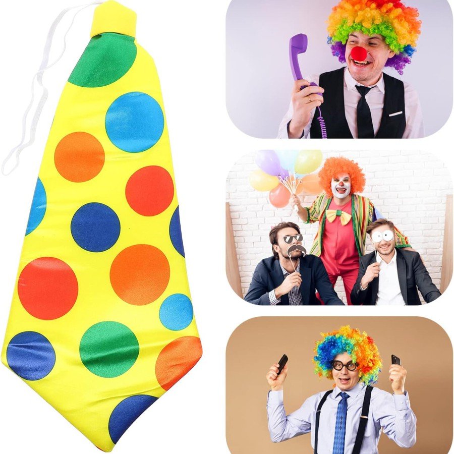 Clown Tie Elastic Wide Cut 17x37 cm Clown Tie Elastic Wide Cut 17x37 cm