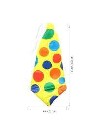Clown Tie Elastic Wide Cut 17x37 cm