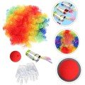 Clown Hair Clown Nose Clown Gloves Clown Magic Walking Stick Set of 4 Clown Hair Clown Nose Clown Gloves Clown Magic Walking Stick Set of 4