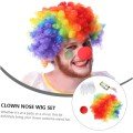 Clown Hair Clown Nose Clown Gloves Clown Magic Walking Stick Set of 4 Clown Hair Clown Nose Clown Gloves Clown Magic Walking Stick Set of 4