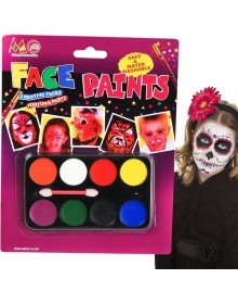 Clown Face Painting Set Makeup Painting Set with Brush 8 Colors