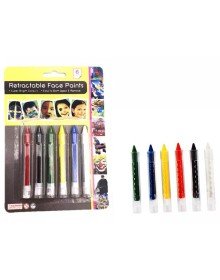 Clown Face Painting Set Pen Makeup Painting Set 6 Colors