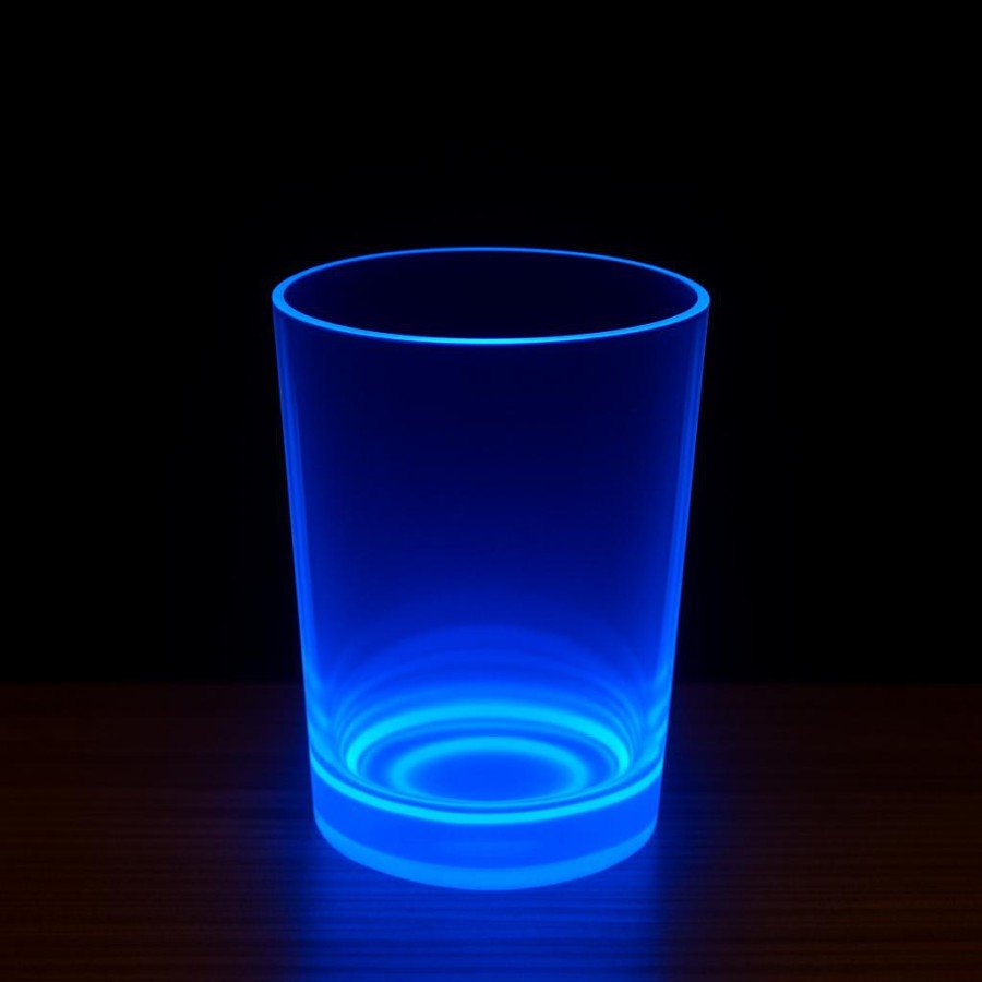 PartyGlow Neon Blue Glass 8.5 x 10.5 cm