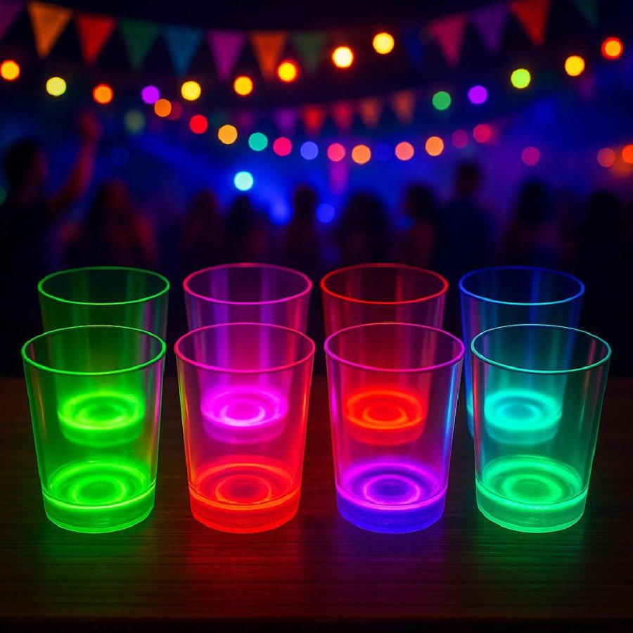 PartyGlow Neon Pink Cup 8.5 x 10.5 cm