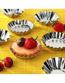 Stainless Steel Metal Cake Mold - 6 Pieces