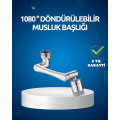 Rotating Faucet Head 1080 Degree Adjustable Spray Tip with Filter