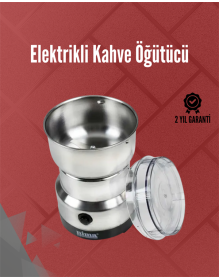 Stainless Steel Electric Coffee Grinder | Quiet, Fast, Multi-Purpose Grinder (200W)