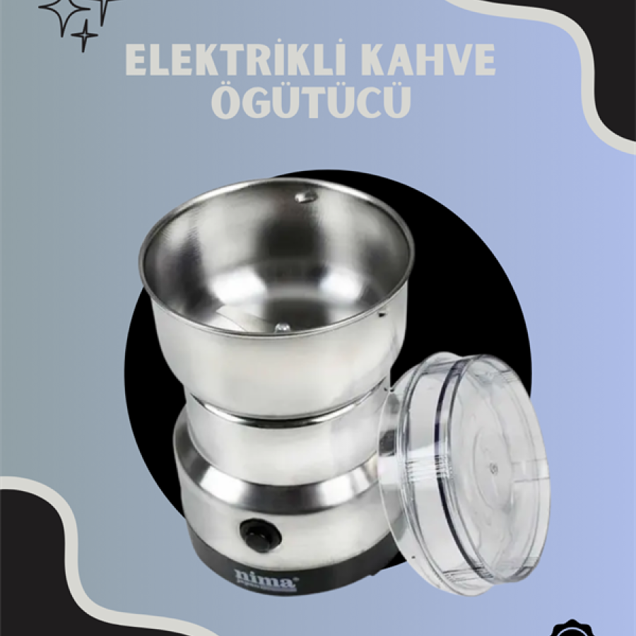 Stainless Steel Coffee Grinder | Low Noise, High RPM, Suitable for Nuts and Grain Stainless Steel Coffee Grinder | Low Noise, High RPM, Suitable for Nuts and Grain