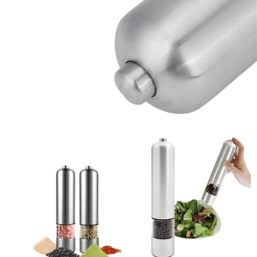 Battery Operated Automatic Spice Mill Food Grade Steel Silent Grinder Tool