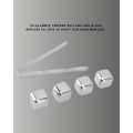 Stainless Metal Ice Cube Set with Fast Cooling Feature