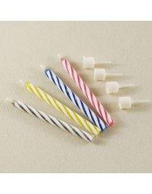 Cake Candle - Non-Extinguishing Candle - 10 Pieces - Reburning Candle