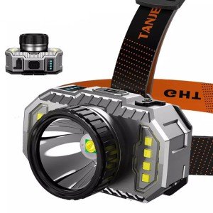 PeakStar PS-010 800 Lumen Cob LED USB Rechargeable Head Lamp with Charging Indicator