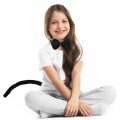 Plush Black Color Tail and Bow Tie Compatible with Adults and Children