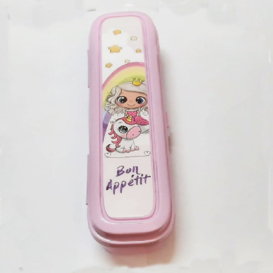 Pink Multi Color Pen Holder Box with Lid - Bag Storage - Toothbrush - Makeup Brush Box