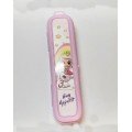 Pink Multi Color Pen Holder Box with Lid - Bag Storage - Toothbrush - Makeup Brush Box