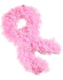Pink Color Fluffy Thick Otriş Boa Feather 6 cm Width 180-200 cm Length