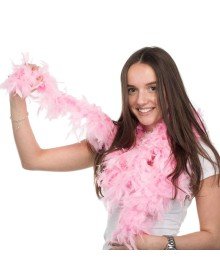 Pink Color Fluffy Thick Otriş Boa Feather 6 cm Width 180-200 cm Length