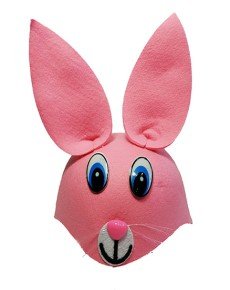 Pink Color Eared Rabbit Hat Animal Hat Pink Color Eared Rabbit Hat Animal Hat