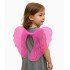 Pink Color Tulle Fairy Wing with Pink Feathers in the Middle 40x50 cm