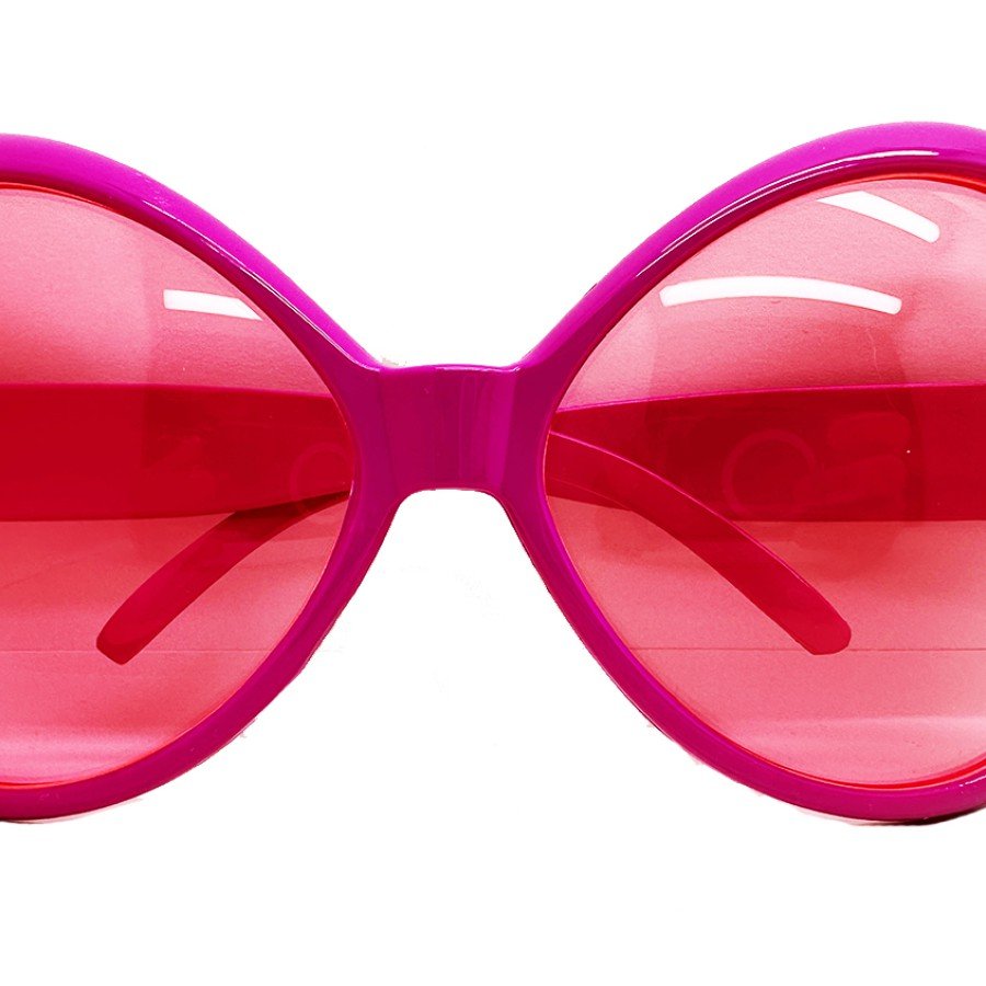 Pink Color Yeşilçam Nostalgia 80s 90s Party Glasses