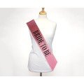 Pink and Black with Great Bride To Be Written, Glittering, Sparkling Sash Belt 10 cm Width Pink and Black with Great Bride To Be Written, Glittering, Sparkling Sash Belt 10 cm Width