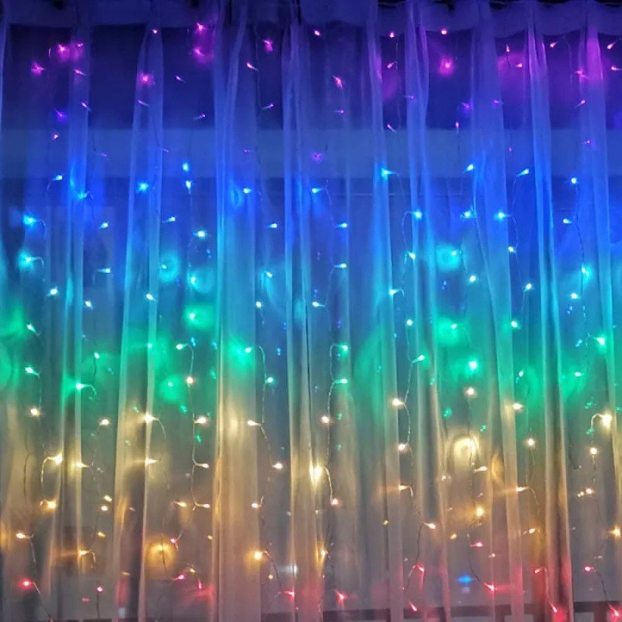Curtain Led 240 LEDs 8 Function Decoration Lamp RGB Curtain Led 240 LEDs 8 Function Decoration Lamp RGB