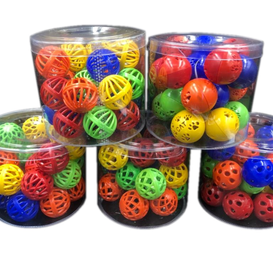 Petzoom Rattle Cat Ball 100 Pieces Petzoom Rattle Cat Ball 100 Pieces