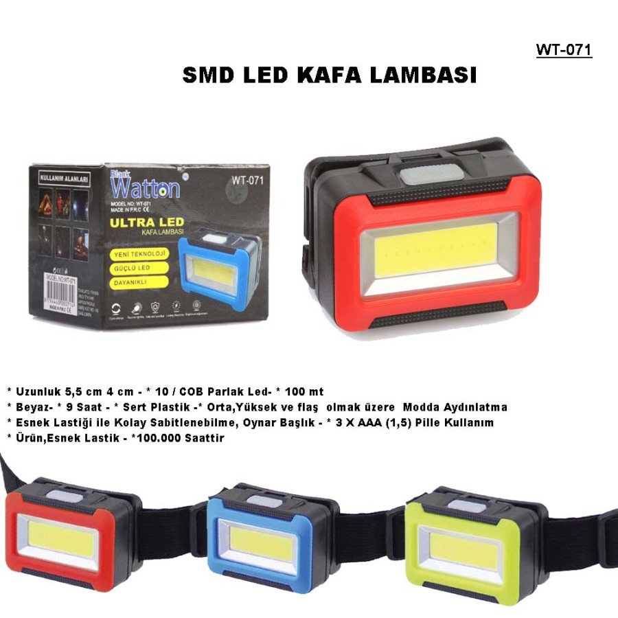 Battery Powered Head Lamp Wt-071
