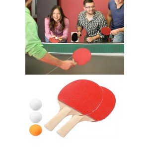 Ping Pong Table Tennis Set Tennis Racket Set 2 Rackets + 3 Ping Pong Balls Sports Accessories
