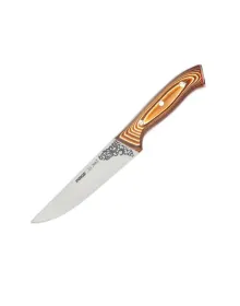 Pirge 32102 Elite Sacrifice, Butcher Knife 16.5 cm - Brown Riveted Composite Handle